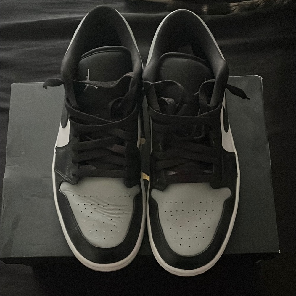Jordan Black and Gray Sneakers with Classic Design